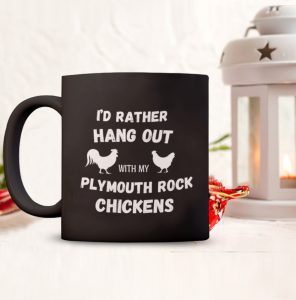 I'd rather hang out with my Plymouth Rock Chickens