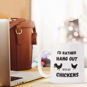 I'd rather hang out with my chickens - white
