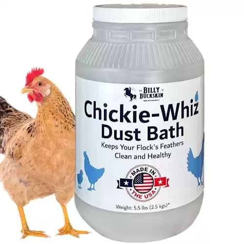 Chickie Whiz Dust Bath 5.5lb, Chicken Dust Bath for Healthy Chickens