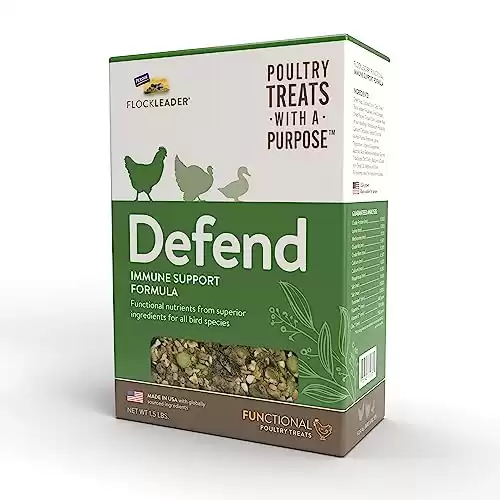 FlockLeader Defend, Functional Poultry Treats for Immune Support, 1.5 lb