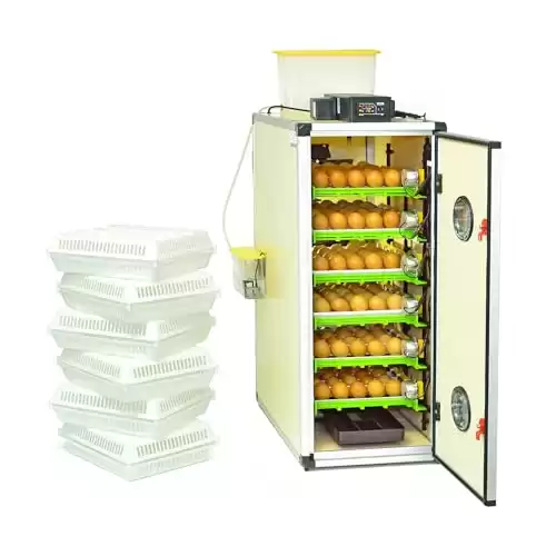 CT180SH Egg Incubator with Automatic Egg Turning & Perfect Humidity Controls, Set & Forget Design, Cabinet Incubators for Hatching Eggs, Incubate and Hatch 180 Chicken Eggs.