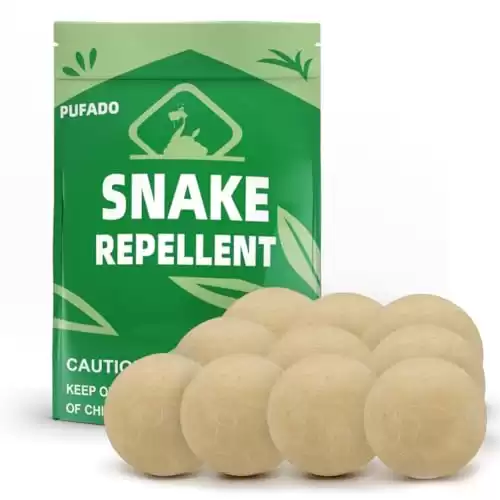 Pufado Snake Repellent for Yard Powerful, Keep Snake Away Repellent for Outdoors, Snake Repellent for Outdoors Pet Safe, Snake Repellant Outdoor and Home, Yard Snake Out Repellant Effectively-10 Pack