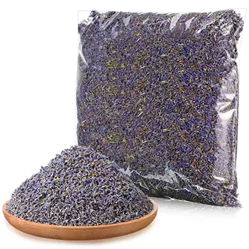 Treela 3 Pound Dried Lavender Bulk Dry Lavender Buds Fragrant Lavender Flower Petals for DIY Wedding Gift Crafts Home Fragrance Sachets