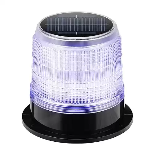 Night Predator Deterrent, Briidea Solar Predator Control Light with Batteries, 360 Highlighting LED Bright to 1.6KM Away, Automatic Turn On at Night, Protect Crops and Poultry