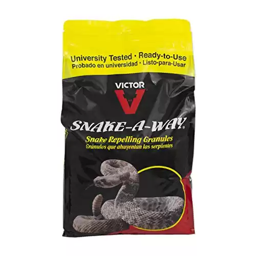 Victor VP364B-10 Snake-A-Way Outdoor Snake Repelling Granules 10LB Repellent - Repels Againts Poisonous and Non-Poisonous Snakes